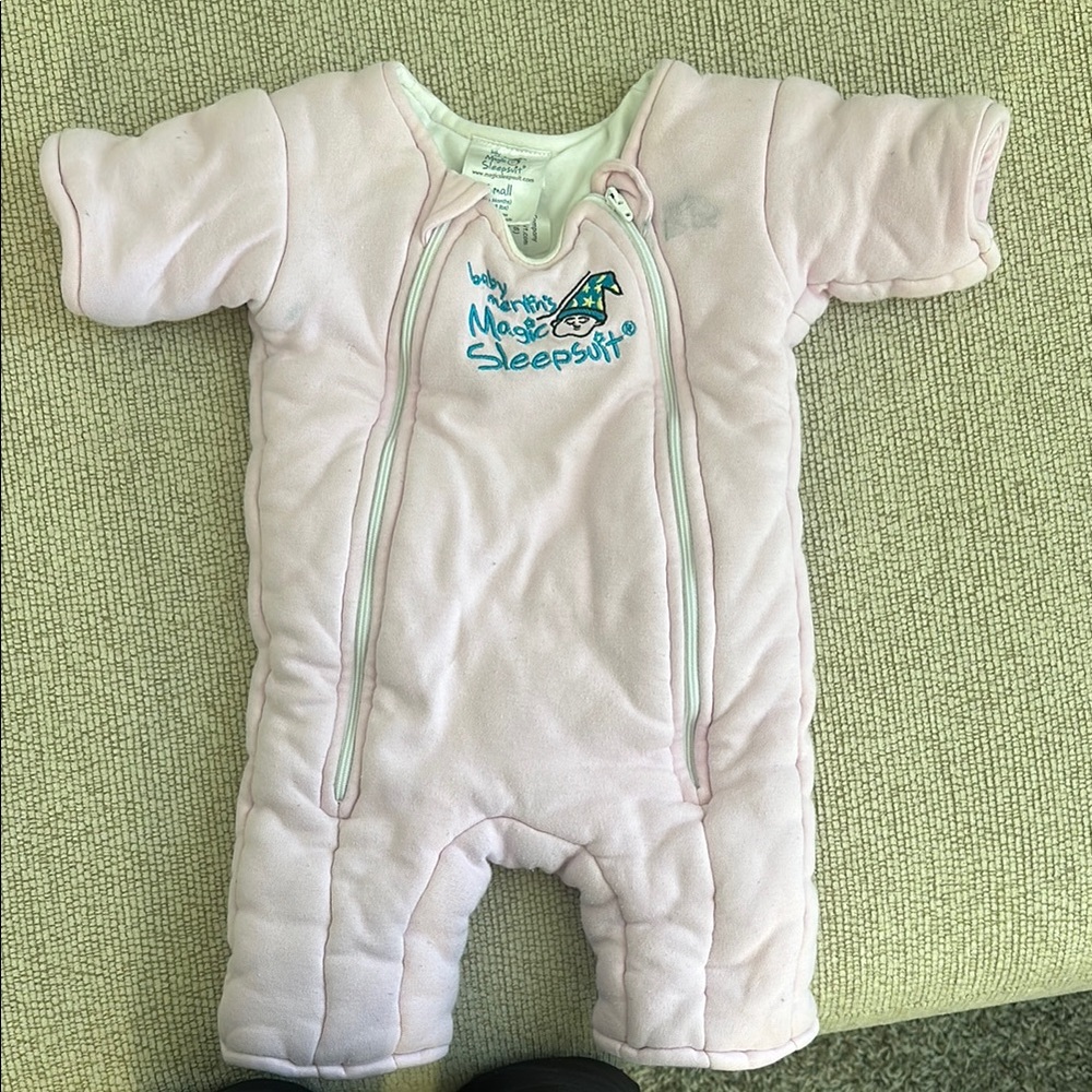 Baby Merlin's Magic Sleepsuit in Pink